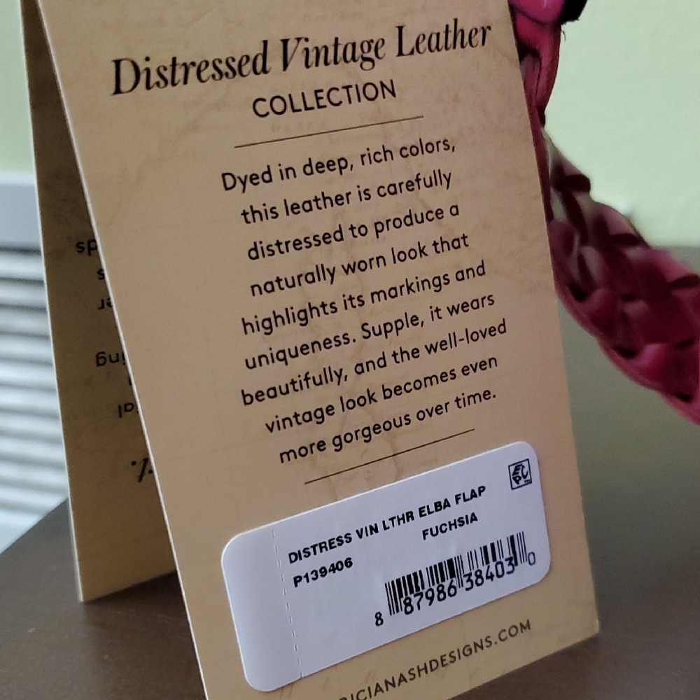 [Never used] Patricia Nash Leather Fuschia   Bag - Picture 7 of 11